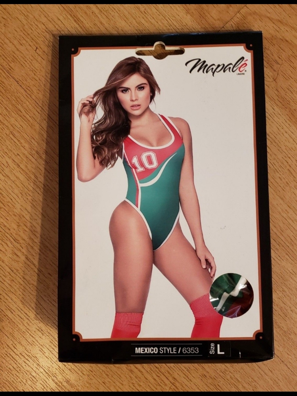Mexico Lingerie FIFA World Cup Napale Green & Red Athletic One-Piece Bodysuit